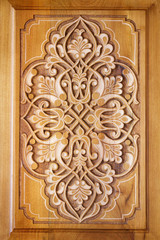 Wood pattern decorative bas-relief