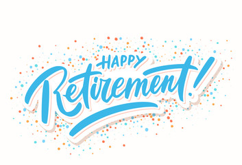 Happy Retirement banner.