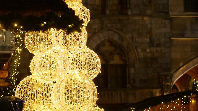 Ypres, Belgium : cityscape at christmas time
