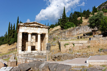 Fototapeta na wymiar Site archéologique de Delphes, Grèce