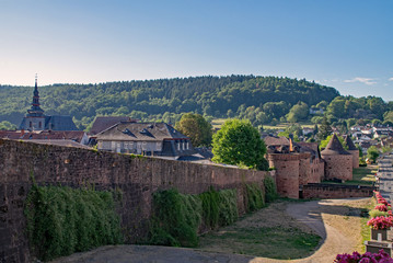 An der alten Stadtmauer in B&uuml;dingen, Wetterau, Hessen, Deutschland 