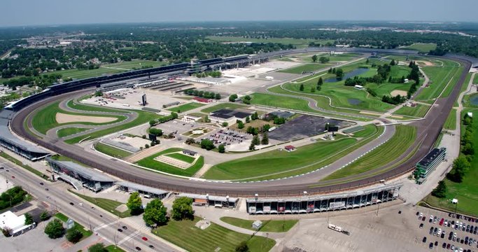 Drone Shot Of Indianapolis Speedway