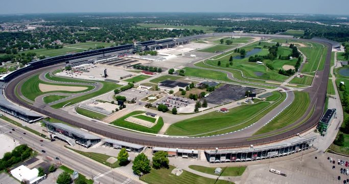 Drone Shot Of Indianapolis Speedway