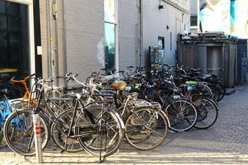 Loads of bicyles in the Netherlands