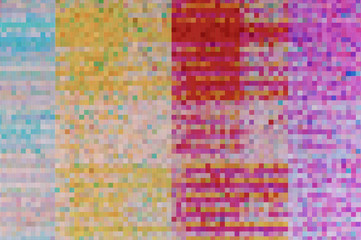 Fototapeta na wymiar Pixel pattern of a digital glitch / Abstract background, pattern of a digital glitch.