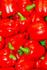 background - red paprika, sweet bell peppers