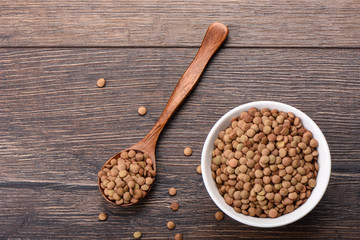Lentils Canadian green large with high protein content