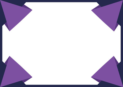 set of origami paper banners