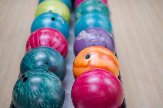 Bowling Balls - Top View