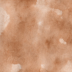 Naklejka premium Orange watercolor and ink paper textures on white background. Chaotic stylish abstract organic design.