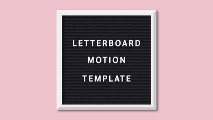 Letterboard Title