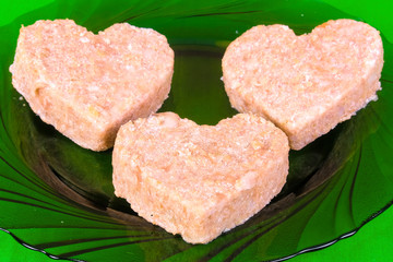 The meat frozen semi-finished products