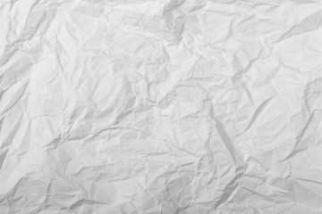 Background of white crumpled paper for various purposes
