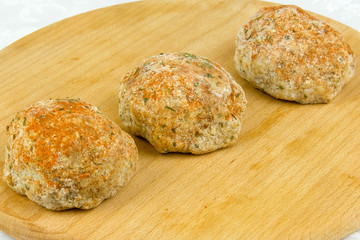 The meat frozen semi-finished products