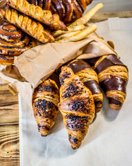A variety of bakery products with their beauty and aroma drive you crazy