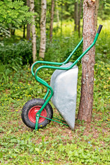 trolley on one wheel for agricultural work