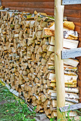 firewood for heating a country house