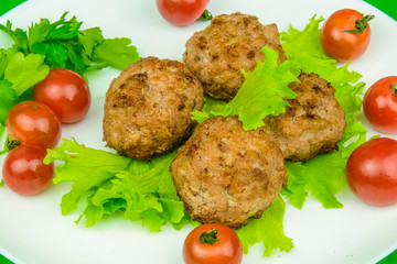 The image of fry meat