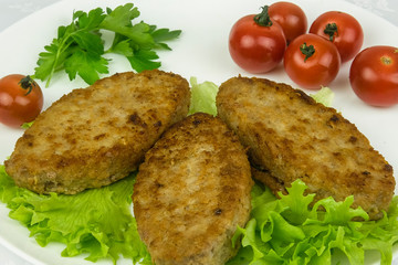 The image of fry meat