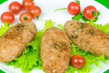 The image of fry meat