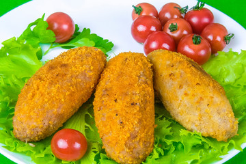 The image of fry meat