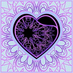 Romantic pattern with hearts for Happy Valentine's Day. Design for card, paper, party, print.