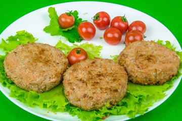 The image of fry meat