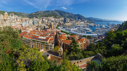 Naklejka na ściany i meble Panoramic view Monaco