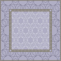 Obraz premium Geometric Pattern. Vector illustration. design for wallpaper, flyer, book, brochure. Steel.