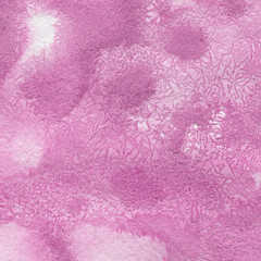 Pink watercolor and ink paper textures on white background. Chaotic stylish abstract organic design.