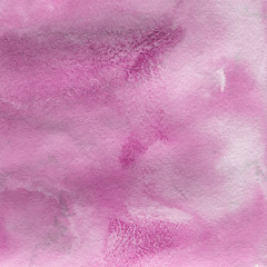 Pink watercolor and ink paper textures on white background. Chaotic stylish abstract organic design.