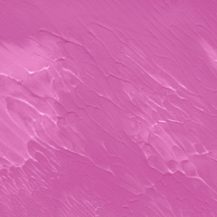 Pink acrylic ink paper textures on white background. Chaotic stylish abstract organic design.