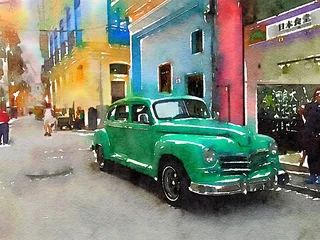  Vintage classic car in Havana © pink candy