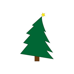Fototapeta premium Christmas tree icon