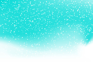 Falling snow background. Vector illustration with snowflakes. Winter snowing sky. Eps 10.