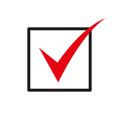 Sign of consent. check mark