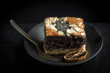 Poppy seed cake.