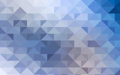 Light BLUE vector abstract polygonal pattern.