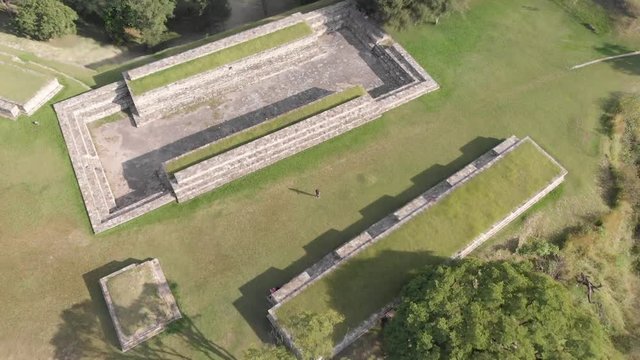 GUatemala traveler and shot drone , mixco viejo