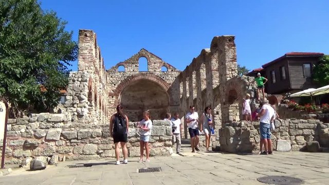 ruins of the church of saint sophia in nesebar bulgaria