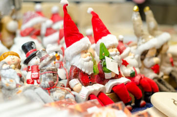 Christmas toys at the fair.