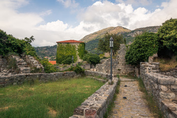 Fototapeta na wymiar Old town in Stari Bar, Montenegro