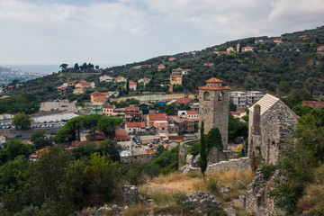 Fototapeta na wymiar View from old town in Stari Bar, Montenegro