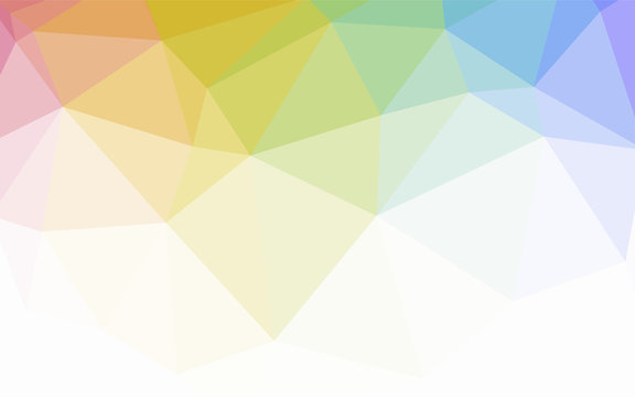 Light Multicolor vector abstract polygonal template.