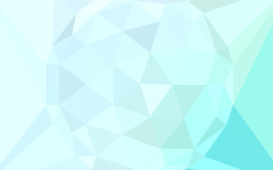 Obraz premium Light BLUE vector polygon abstract background with a gem in a centre.