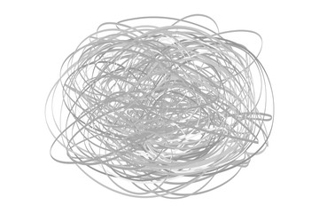 Chaos. Abstract tangled texture. Random chaotic lines. Hand drawn dinamic scrawls. Black and white illustration. Background with lines. Universal pattern. Art creation