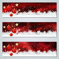 Christmas and New Year luxury vector banners templates collection