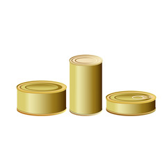 Tin cans vector