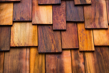 Texture of the wood is photographed close-up