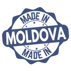 Made in Moldova sign or stamp